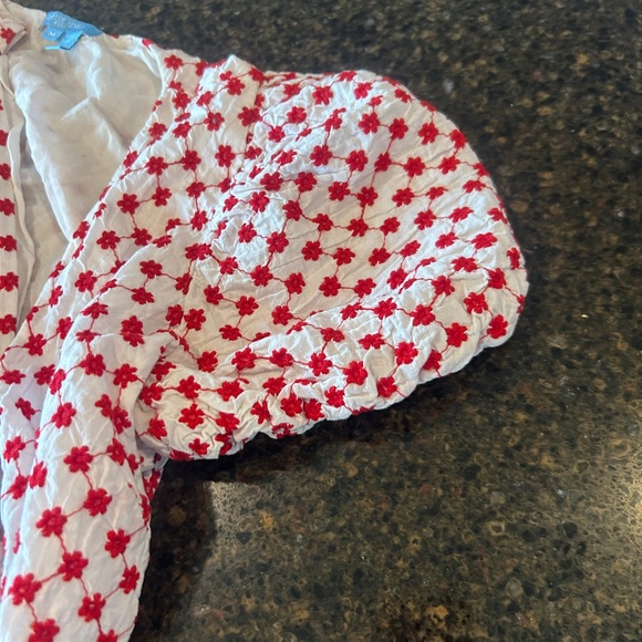 Draper James Red and White Floral dress - Picture 3 of 6